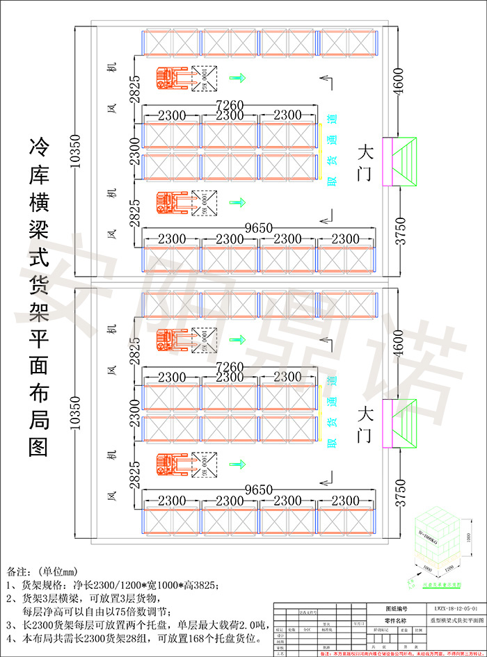 安阳鼎诺医药行业仓库货架设计布局方案